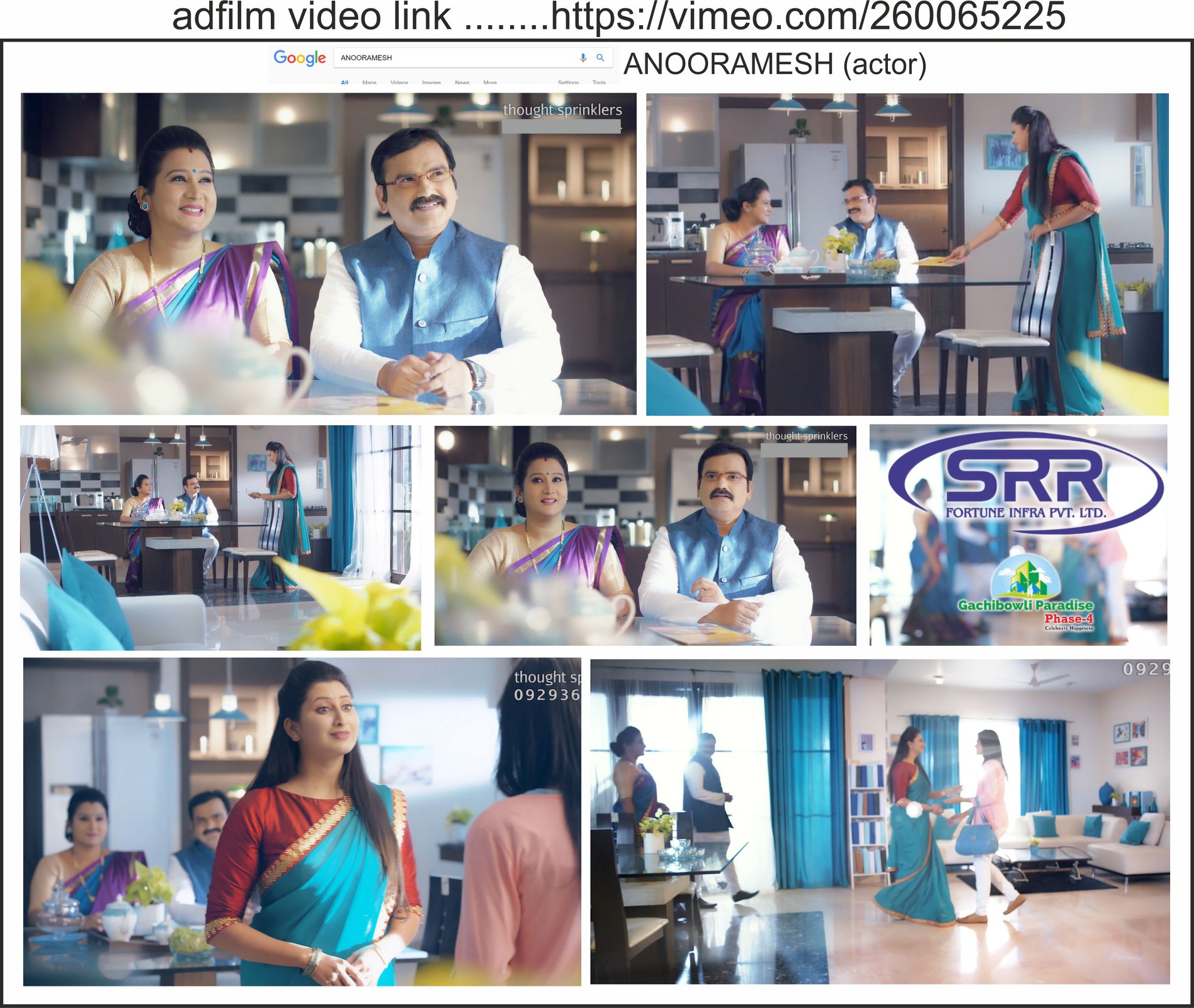 Actor Ramesh Donthula advertising film
