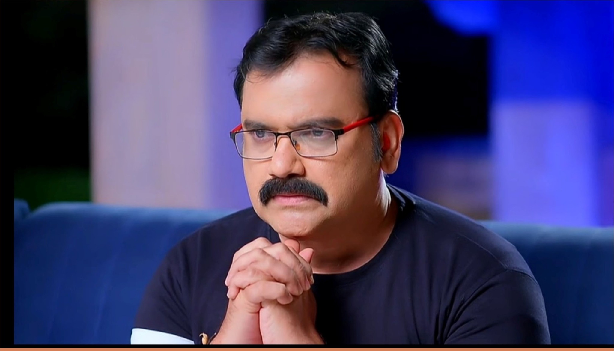 Actor Ramesh Donthula in black T-shirt